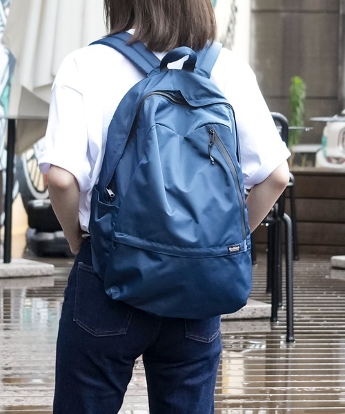 Healthknit（ヘルスニット）の「【Healthknit /ヘルスニット】撥水ナイロン11pocketsリュック HKB-1156B（バックパック/リュック・メンズ・ブラック/ベージュ/ネイビー/ブラウン/グレー・FREE）」の5枚目の写真