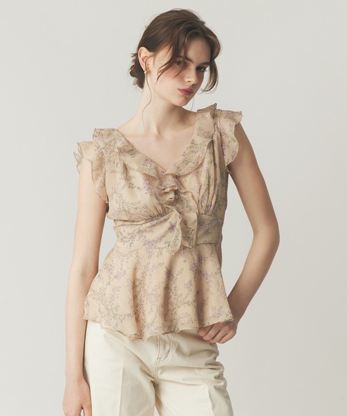 ME COUTURE（ミークチュール）の「ブーケドゥボヌールブラウス（シャツ/ブラウス・レディース・ブラウン/ピンク/ベージュ・FREE）」の22枚目の写真