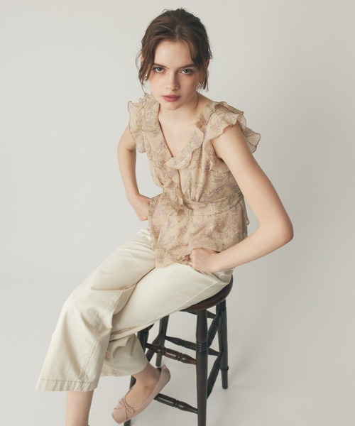 ME COUTURE（ミークチュール）の「ブーケドゥボヌールブラウス（シャツ/ブラウス・レディース・ブラウン/ピンク/ベージュ・FREE）」の20枚目の写真