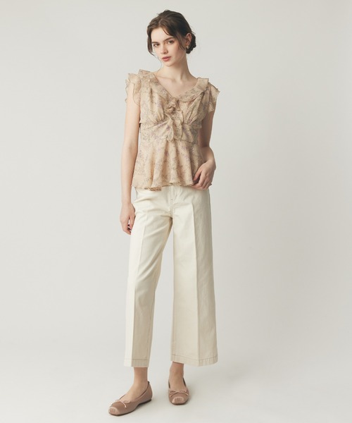 ME COUTURE（ミークチュール）の「ブーケドゥボヌールブラウス（シャツ/ブラウス・レディース・ブラウン/ピンク/ベージュ・FREE）」の8枚目の写真