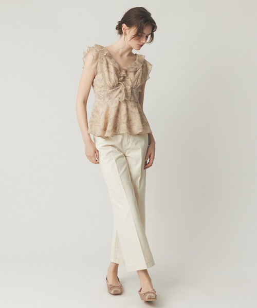 ME COUTURE（ミークチュール）の「ブーケドゥボヌールブラウス（シャツ/ブラウス・レディース・ブラウン/ピンク/ベージュ・FREE）」の9枚目の写真