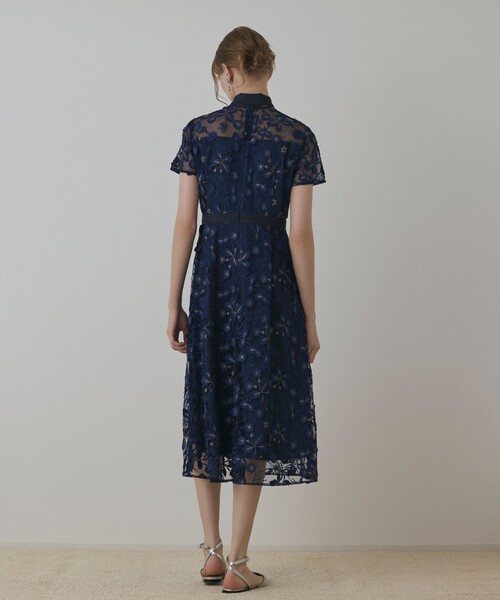 GRACE CONTINENTAL（グレースコンチネンタル）の「フラワ－フレアドレス（ドレス・レディース・ネイビー/ブラック/ピンク・38/36）」の22枚目の写真