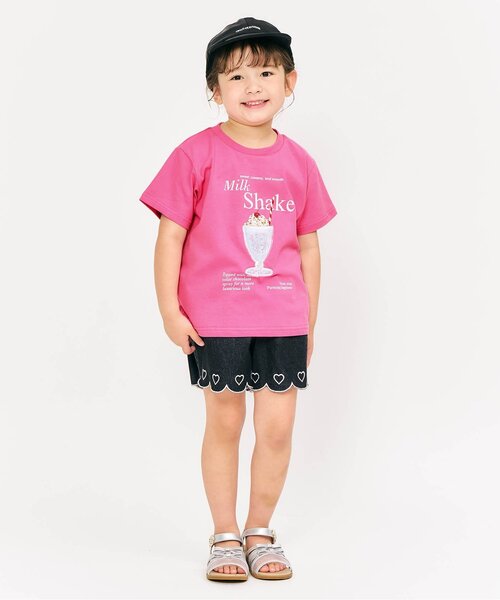 apres les cours（アプレレクール）の「5柄PVC・スパンコールモチーフTシャツ（Tシャツ/カットソー・キッズ・アイボリー/ピンク/ラベンダー/ミント/イエロー・90/100/110/120/140/80/130）」の6枚目の写真