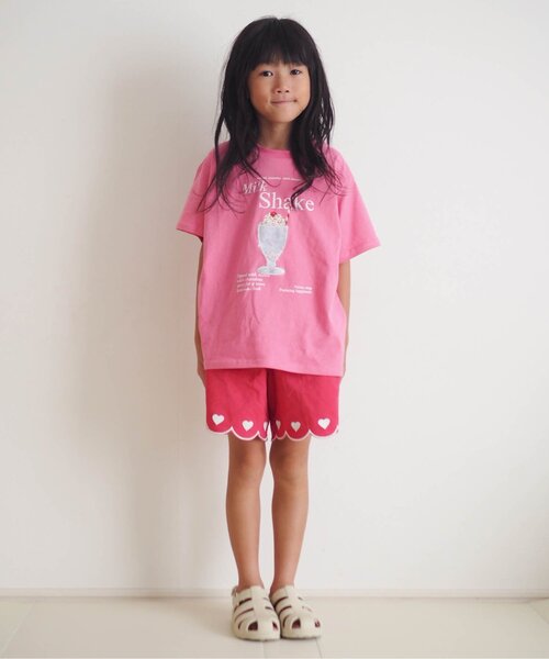 apres les cours（アプレレクール）の「5柄PVC・スパンコールモチーフTシャツ（Tシャツ/カットソー・キッズ・アイボリー/ピンク/ラベンダー/ミント/イエロー・90/100/110/120/140/80/130）」の8枚目の写真