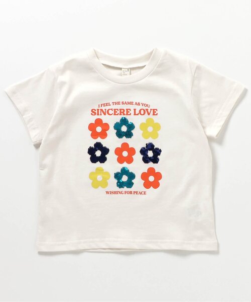 apres les cours（アプレレクール）の「5柄PVC・スパンコールモチーフTシャツ（Tシャツ/カットソー・キッズ・アイボリー/ピンク/ラベンダー/ミント/イエロー・90/100/110/120/140/80/130）」の18枚目の写真