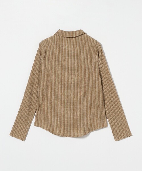 Steven Alan（スティーブンアラン）の「＜Steven Alan＞クレープ チェック ロングスリーブ シャツ（シャツ/ブラウス・レディース・ベージュ/ネイビー・FREE）」の19枚目の写真