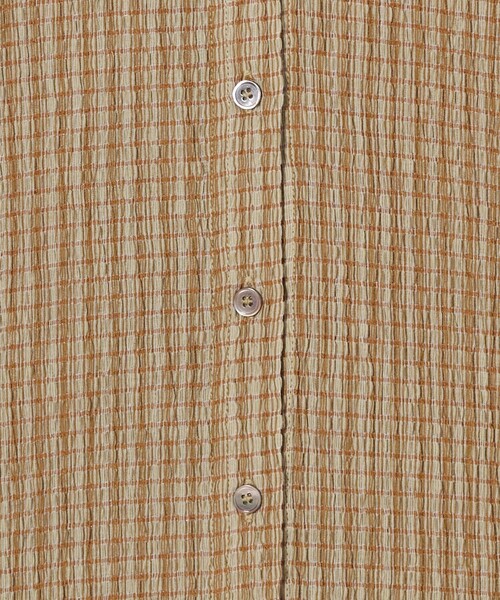 セール】＜Steven Alan＞クレープ チェック ロングスリーブ