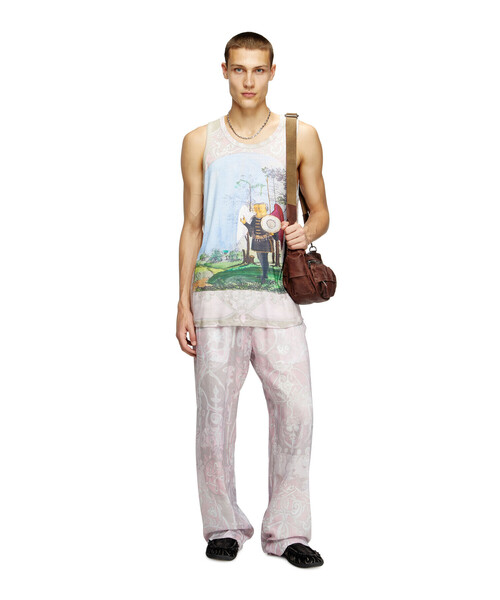 DIESEL グレー スリーブレス トップス DIESEL｜ディーゼルのトップス（袖なし）通販 - ZOZOTOWN