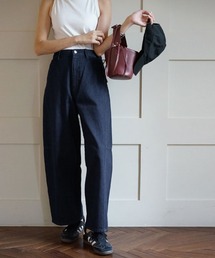 切替バレルカラーデニム