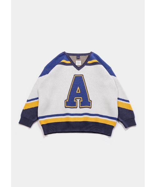 APPLEBUM(アップルバム)の「Hockey Jerseys Knit Sweater(ニット/セーター・メンズ・ホワイト系その他・MEDIUM/LARGE/X-LARGE)」の5枚目の写真
