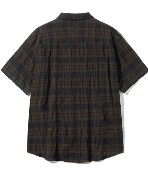 F.ILLUMINATE(フィルミネイト)の「【UNISEX】Filluminate/オープンカラーチェック半袖シャツ(シャツ/ブラウス・レディース・ブラウン/グレー・SMALL/MEDIUM/LARGE)」の14枚目の写真