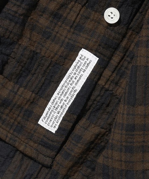 F.ILLUMINATE(フィルミネイト)の「【UNISEX】Filluminate/オープンカラーチェック半袖シャツ(シャツ/ブラウス・レディース・ブラウン/グレー・SMALL/MEDIUM/LARGE)」の18枚目の写真