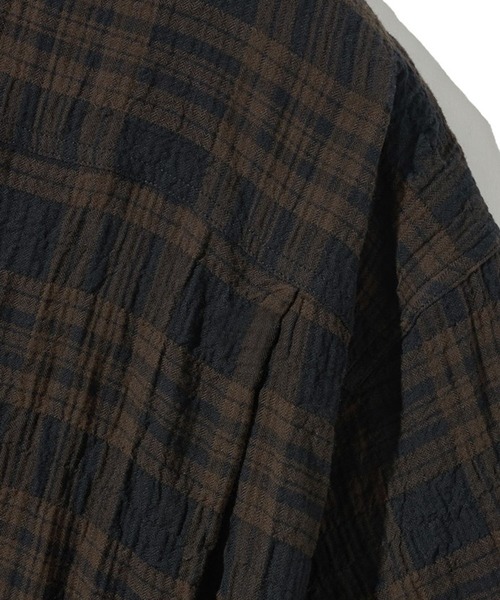 F.ILLUMINATE(フィルミネイト)の「【UNISEX】Filluminate/オープンカラーチェック半袖シャツ(シャツ/ブラウス・レディース・ブラウン/グレー・SMALL/MEDIUM/LARGE)」の19枚目の写真