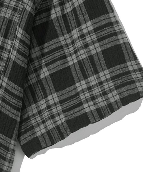 F.ILLUMINATE(フィルミネイト)の「【UNISEX】Filluminate/オープンカラーチェック半袖シャツ(シャツ/ブラウス・レディース・ブラウン/グレー・SMALL/MEDIUM/LARGE)」の22枚目の写真
