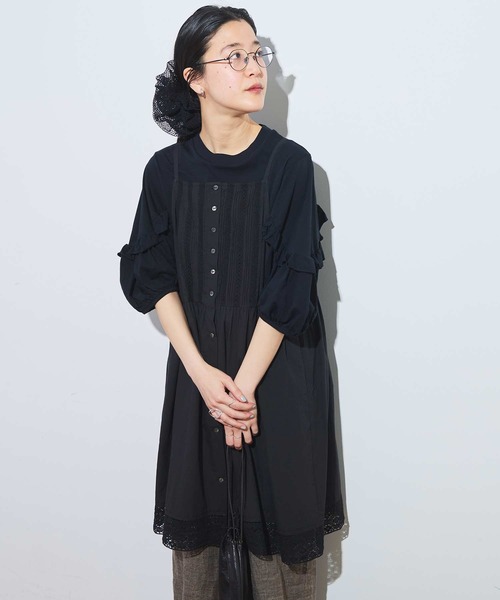 fig Ｌondon（フィグロンドン）の「Betty mini dress（ワンピース・レディース・ホワイト/ブラック・FREE）」の14枚目の写真