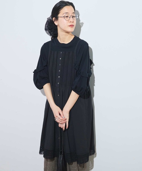 fig Ｌondon（フィグロンドン）の「Betty mini dress（ワンピース・レディース・ホワイト/ブラック・FREE）」の15枚目の写真