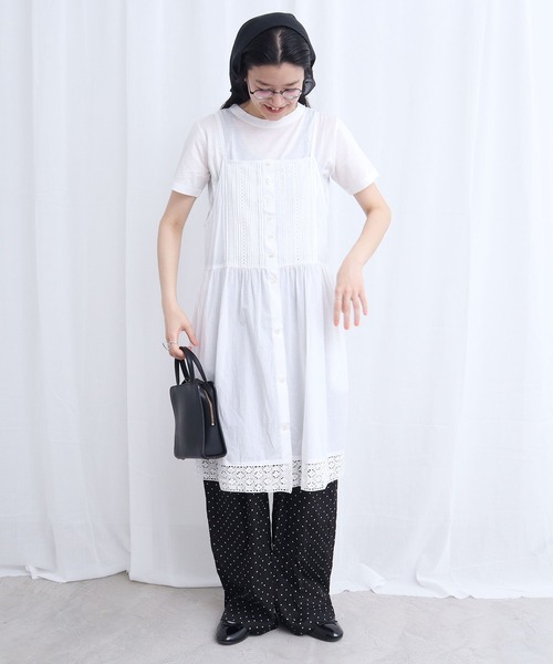 fig Ｌondon（フィグロンドン）の「Betty mini dress（ワンピース・レディース・ホワイト/ブラック・FREE）」の3枚目の写真