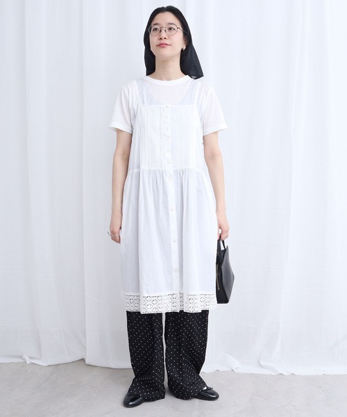 fig Ｌondon（フィグロンドン）の「Betty mini dress（ワンピース・レディース・ホワイト/ブラック・FREE）」の4枚目の写真