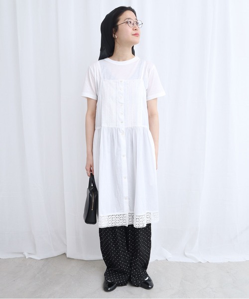 fig Ｌondon（フィグロンドン）の「Betty mini dress（ワンピース・レディース・ホワイト/ブラック・FREE）」の6枚目の写真