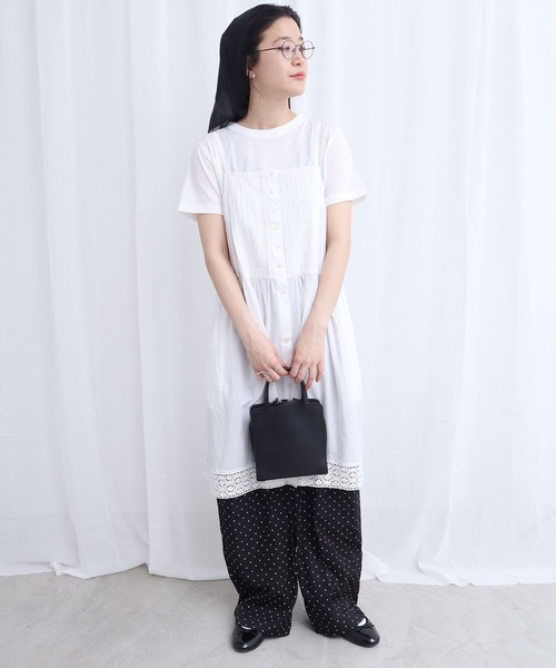 fig Ｌondon（フィグロンドン）の「Betty mini dress（ワンピース・レディース・ホワイト/ブラック・FREE）」の11枚目の写真