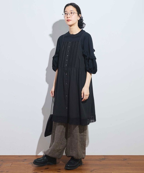 fig Ｌondon（フィグロンドン）の「Betty mini dress（ワンピース・レディース・ホワイト/ブラック・FREE）」の8枚目の写真