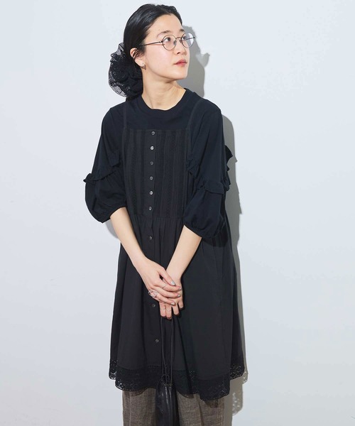 fig Ｌondon（フィグロンドン）の「Betty mini dress（ワンピース・レディース・ホワイト/ブラック・FREE）」の19枚目の写真