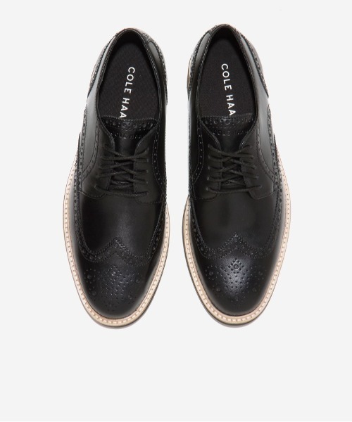 COLE HAAN（コールハーン）の「モールス グランド ウィングチップ オックスフォード mens（ドレスシューズ・メンズ・ブラック・9/9.5/10/8.5/8/7.5/7）」の4枚目の写真