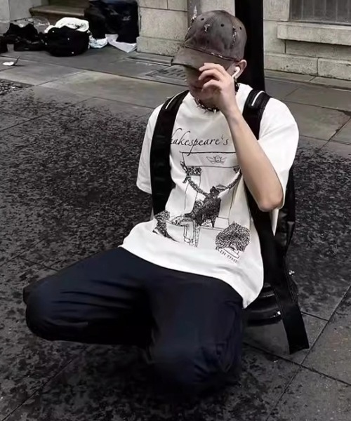 NOWLE(ノウル)の「【NOWLE】 ヴィンテージ風 アートワーク Tシャツ(Tシャツ/カットソー・メンズ・ブラック/ホワイト・LARGE/X-LARGE/MEDIUM)」の19枚目の写真