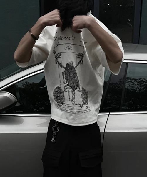 NOWLE(ノウル)の「【NOWLE】 ヴィンテージ風 アートワーク Tシャツ(Tシャツ/カットソー・メンズ・ブラック/ホワイト・LARGE/X-LARGE/MEDIUM)」の18枚目の写真