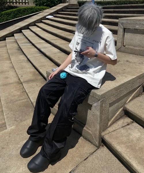 NOWLE(ノウル)の「【NOWLE】 ヴィンテージ風 アートワーク Tシャツ(Tシャツ/カットソー・メンズ・ブラック/ホワイト・LARGE/X-LARGE/MEDIUM)」の15枚目の写真