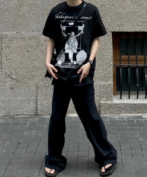 NOWLE(ノウル)の「【NOWLE】 ヴィンテージ風 アートワーク Tシャツ(Tシャツ/カットソー・メンズ・ブラック/ホワイト・LARGE/X-LARGE/MEDIUM)」の8枚目の写真