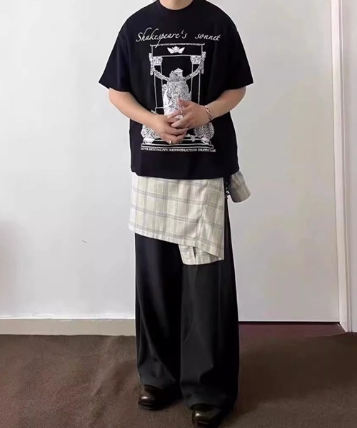 NOWLE(ノウル)の「【NOWLE】 ヴィンテージ風 アートワーク Tシャツ(Tシャツ/カットソー・メンズ・ブラック/ホワイト・LARGE/X-LARGE/MEDIUM)」の5枚目の写真