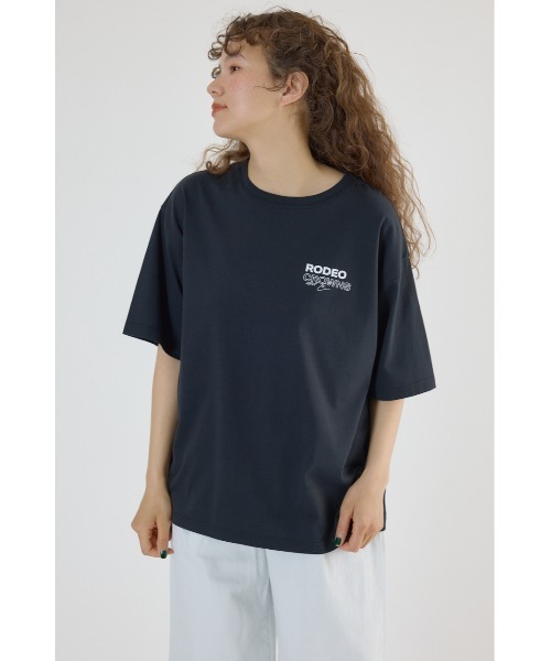 RODEO CROWNS WIDE BOWL(ロデオクラウンズワイドボウル)の「PALETTEロゴTシャツ(Tシャツ/カットソー・レディース・オフホワイト/サックスブルー/カーキ/ブラック・FREE)」の5枚目の写真