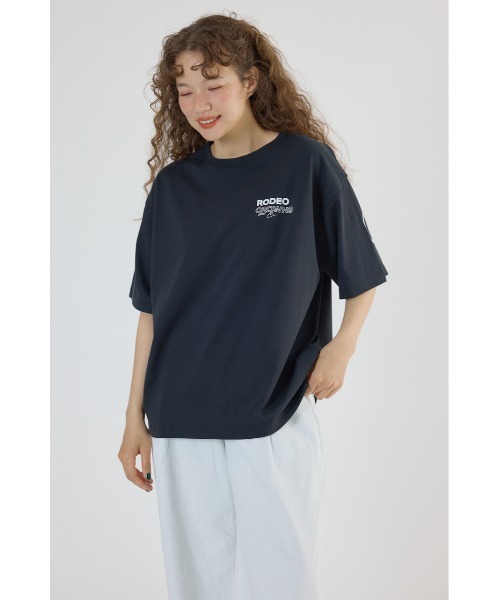 RODEO CROWNS WIDE BOWL(ロデオクラウンズワイドボウル)の「PALETTEロゴTシャツ(Tシャツ/カットソー・レディース・オフホワイト/サックスブルー/カーキ/ブラック・FREE)」の6枚目の写真