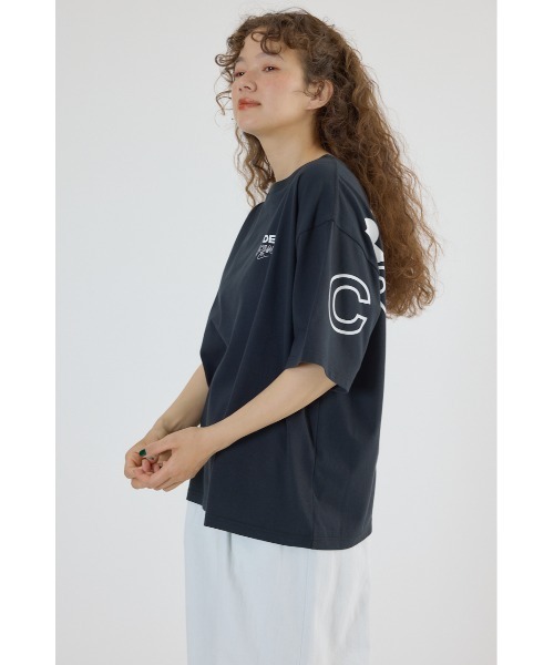 RODEO CROWNS WIDE BOWL(ロデオクラウンズワイドボウル)の「PALETTEロゴTシャツ(Tシャツ/カットソー・レディース・オフホワイト/サックスブルー/カーキ/ブラック・FREE)」の7枚目の写真