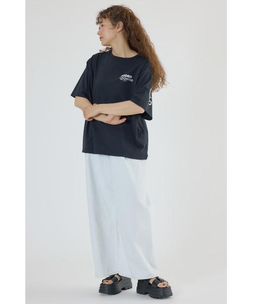 RODEO CROWNS WIDE BOWL(ロデオクラウンズワイドボウル)の「PALETTEロゴTシャツ(Tシャツ/カットソー・レディース・オフホワイト/サックスブルー/カーキ/ブラック・FREE)」の10枚目の写真