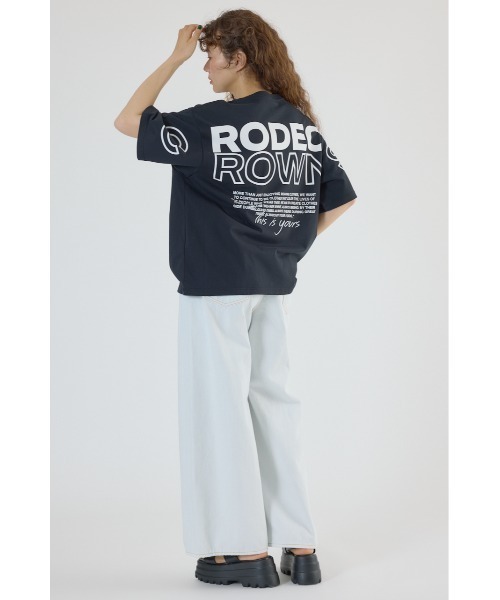 RODEO CROWNS WIDE BOWL(ロデオクラウンズワイドボウル)の「PALETTEロゴTシャツ(Tシャツ/カットソー・レディース・オフホワイト/サックスブルー/カーキ/ブラック・FREE)」の11枚目の写真
