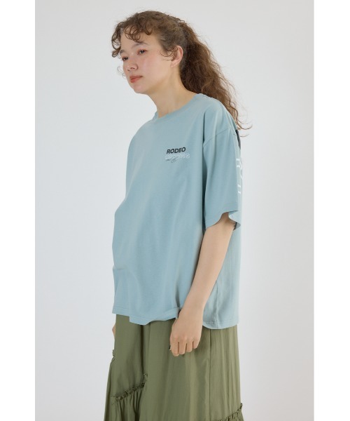 RODEO CROWNS WIDE BOWL(ロデオクラウンズワイドボウル)の「PALETTEロゴTシャツ(Tシャツ/カットソー・レディース・オフホワイト/サックスブルー/カーキ/ブラック・FREE)」の12枚目の写真