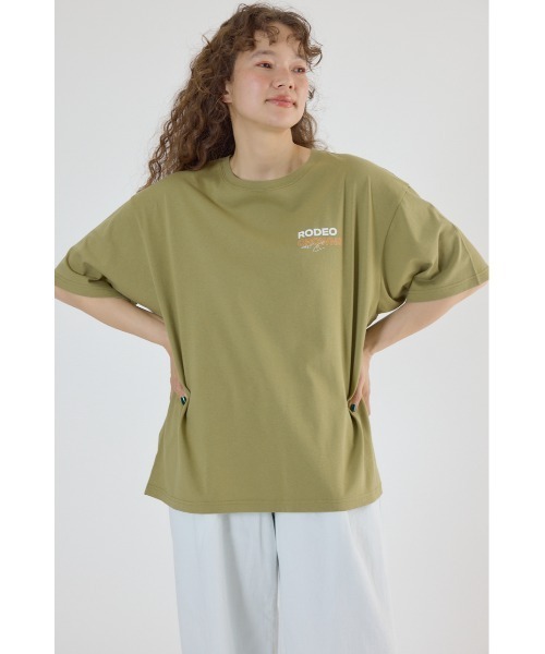 RODEO CROWNS WIDE BOWL(ロデオクラウンズワイドボウル)の「PALETTEロゴTシャツ(Tシャツ/カットソー・レディース・オフホワイト/サックスブルー/カーキ/ブラック・FREE)」の18枚目の写真