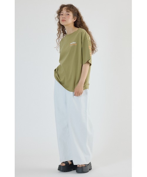 RODEO CROWNS WIDE BOWL(ロデオクラウンズワイドボウル)の「PALETTEロゴTシャツ(Tシャツ/カットソー・レディース・オフホワイト/サックスブルー/カーキ/ブラック・FREE)」の20枚目の写真