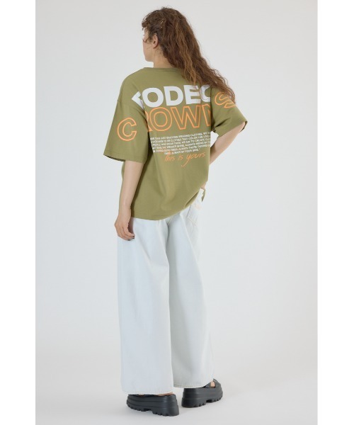 RODEO CROWNS WIDE BOWL(ロデオクラウンズワイドボウル)の「PALETTEロゴTシャツ(Tシャツ/カットソー・レディース・オフホワイト/サックスブルー/カーキ/ブラック・FREE)」の21枚目の写真