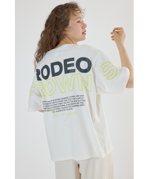 RODEO CROWNS WIDE BOWL(ロデオクラウンズワイドボウル)の「PALETTEロゴTシャツ(Tシャツ/カットソー・レディース・オフホワイト/サックスブルー/カーキ/ブラック・FREE)」の22枚目の写真
