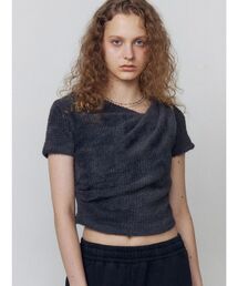 EMODA（エモダ）の「テクスチャードレープトップ（Tシャツ/カットソー・レディース）」