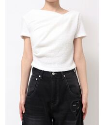 EMODA | テクスチャードレープトップ(Tシャツ/カットソー)