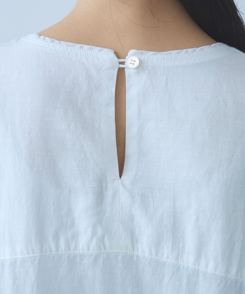 yuni（ユニ　）の「△recycled cotton チュニックブラウス（シャツ/ブラウス・レディース・ホワイト/ブラック・FREE）」の21枚目の写真