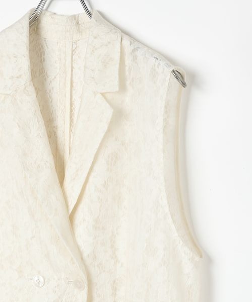 PAGEBOY(ページボーイ)の「シアーレースジレ(Tシャツ/カットソー・レディース・ブラック/アイボリー・FREE)」の21枚目の写真