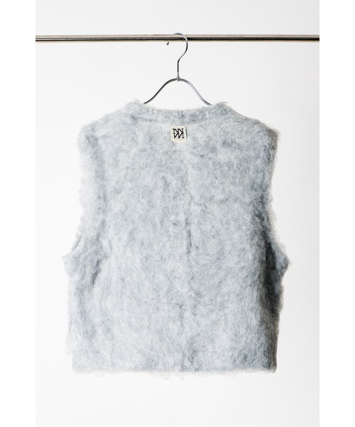 YENN（イエン）の「【 YENN / イエン 】FLUFFY VEST / フラッフィーベスト（ニット/セーター・レディース・グレー/カーキ/ライトグリーン・FREE）」の7枚目の写真