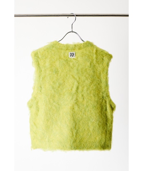 YENN（イエン）の「【 YENN / イエン 】FLUFFY VEST / フラッフィーベスト（ニット/セーター・レディース・グレー/カーキ/ライトグリーン・FREE）」の4枚目の写真
