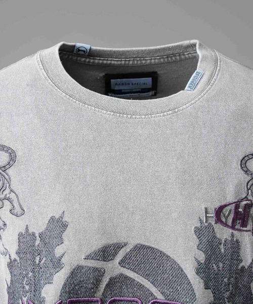MAISON SPECIAL(メゾンスペシャル)の「《UNISEX》【Hypnose Association for MAISON SPECIAL】「Tiger」Prime-Over Crew Neck T-Shirt/プライムオーバークルーネックTシャツ【MAISON SPECIAL/メゾンスペシャル】(Tシャツ/カットソー・メンズ・ブラック/ライトグレー・2/1)」の11枚目の写真