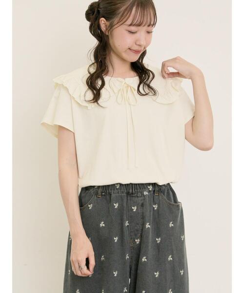 セール】セーラー襟Tシャツ（Tシャツ/カットソー）｜Samansa Mos2